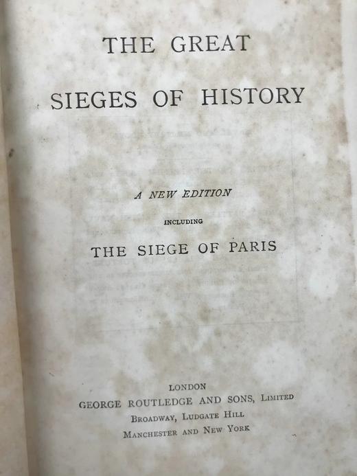 工坊特装本！约19世纪后期 历史上的著名围城战 配多幅插图 全真皮精装32开 商品图4