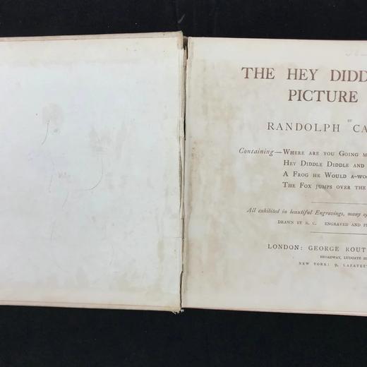 约20世纪早期 蓝道夫·凯迪克《嘿，嘀嘀嗒嗒》绘本 10余幅精美彩色插图 精装18开 商品图2