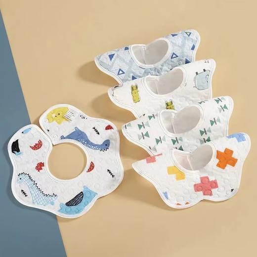 丽岩 六层纱布围嘴 花瓣款 商品图7