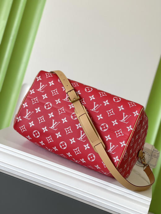 秋冬特惠💰1250 原单LV M24420红 尺寸：40×26×23cm SPEEDY P9 全皮枕头包 变码芯片 商品图3