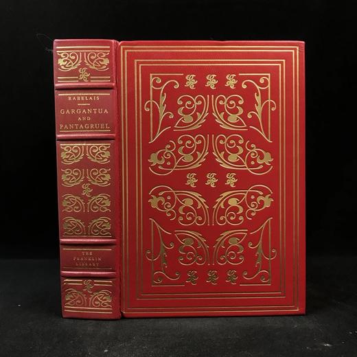 限量版！含藏书票 弗朗索瓦・拉伯雷《巨人传》配插图 富兰克林图书馆豪华皮装本 商品图0