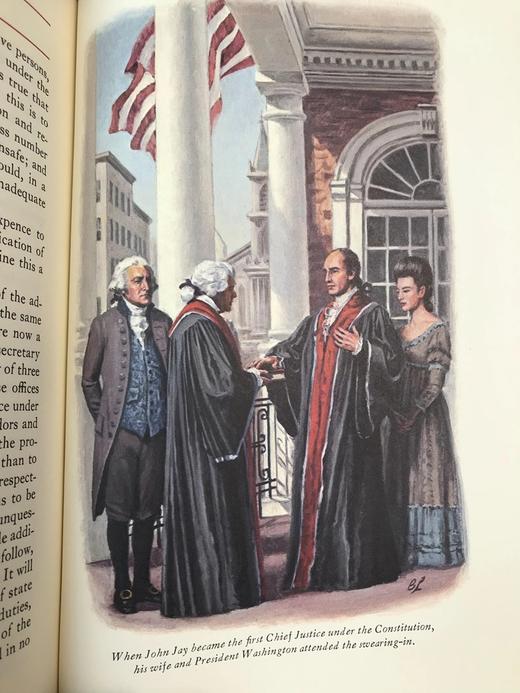 限量版！亚历山大・汉密尔顿《联邦党人文集》配插图 富兰克林图书馆豪华皮装本 商品图7