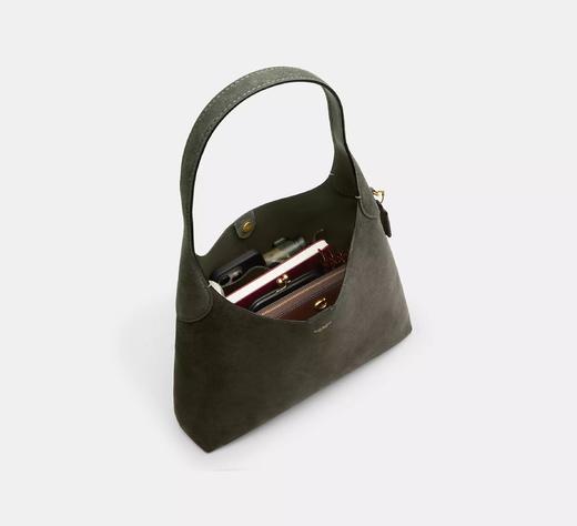 再降！Coach专柜款新晋网红Brooklyn 39 麂皮橄榄绿色 原价5k，现在只要￥1999直邮到手 商品图5