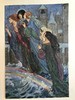 1914年 威廉·莫里斯早期诗集 弗洛伦斯·哈里森16幅彩色手工贴图 漆布精装16开 商品缩略图11