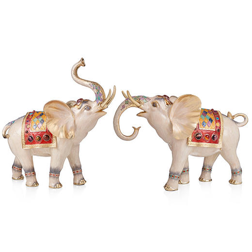 【彼达思】 吉祥平安 大象摆件商务送礼家居玄关 商品图2