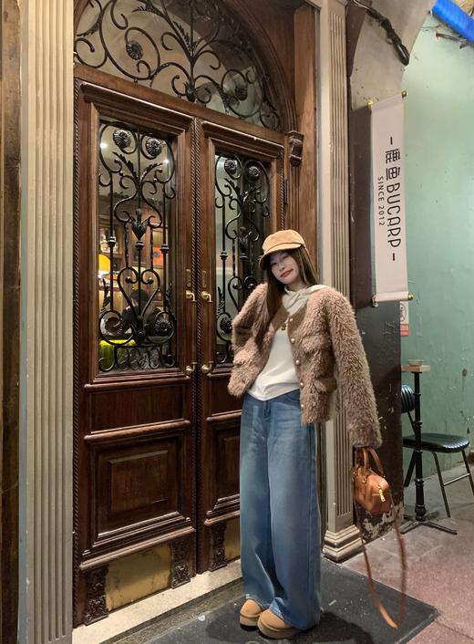 <曾小咸推荐>现货秒杀 ！微信超特价！蝴蝶结绑带加绒打底衫 日常129.99 立减60 秒杀69.99 毛毛外套  秒杀199.99！！ 商品图12