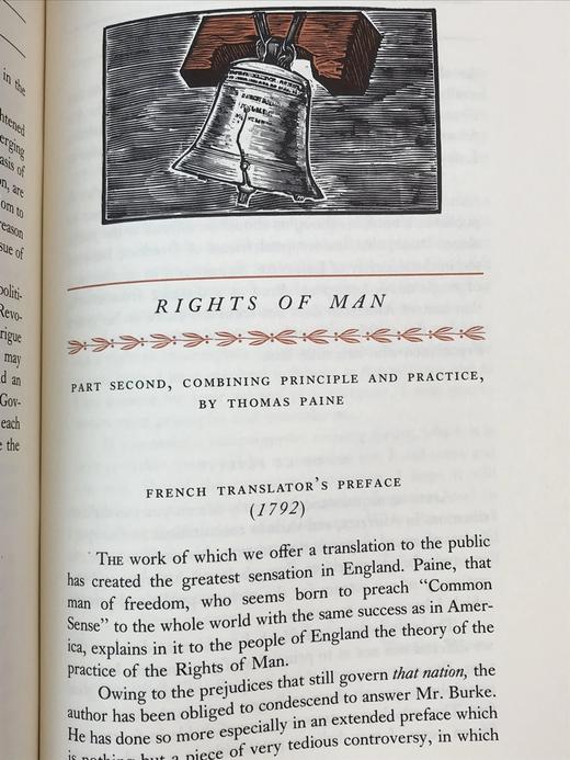 限量版！托马斯・潘恩配插图《托马斯・潘恩：政治著作集》 富兰克林图书馆豪华皮装本 商品图10