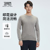 【门店同款】圣得西2025年冬季亮丝暗提花毛衫简约男士保暖针织衫 商品缩略图0