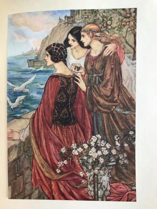 1914年 威廉·莫里斯早期诗集 弗洛伦斯·哈里森16幅彩色手工贴图 漆布精装16开 商品图12