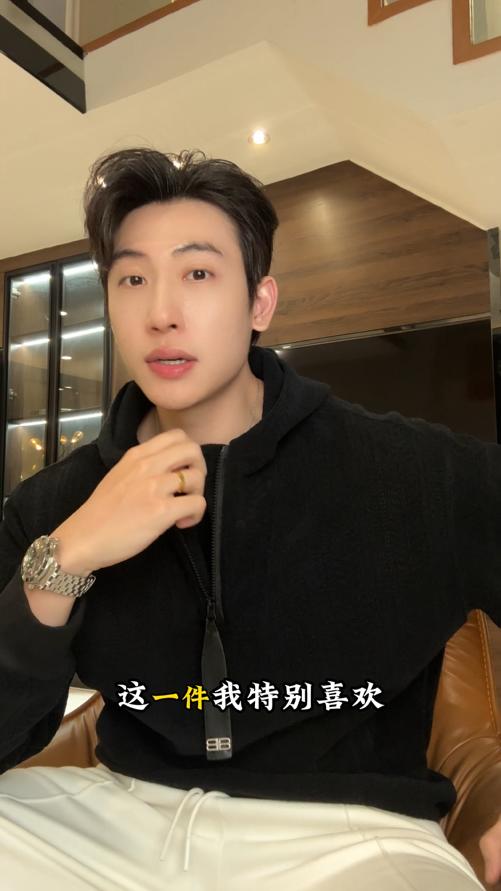 WY1393SDSA秋冬新款痞帅男装韩版纯色竖纹半拉链立领连帽卫衣百搭宽松 商品图0