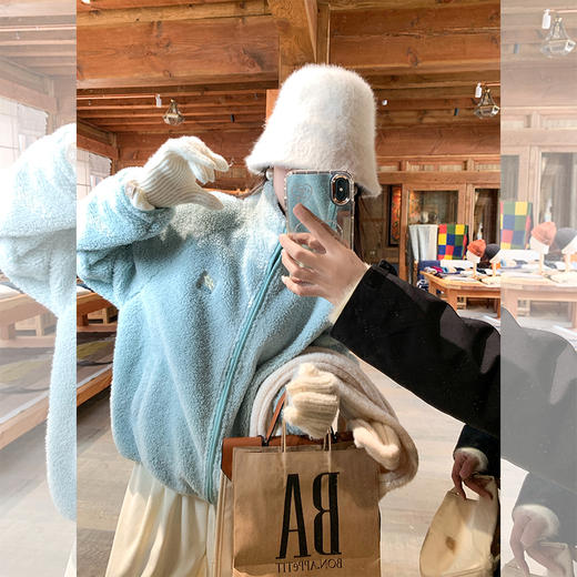 <曾小咸推荐>现货秒杀 ！微信超特价！2色羊羔毛外套 日常249.99 立减110 秒杀139.99！！ 商品图7