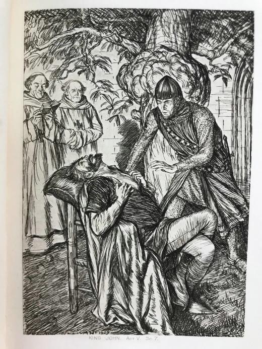 工坊特装本！1911年 莎士比亚历史剧与诗歌集 配插图 真皮精装32开 商品图10