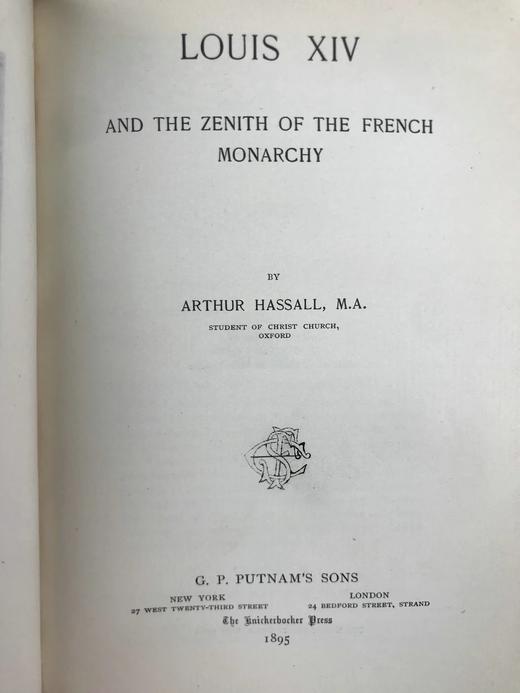 1895年 哈索尔《路易十四与法国君主制的鼎盛时期》 35幅插图 全真皮精装32开 商品图3