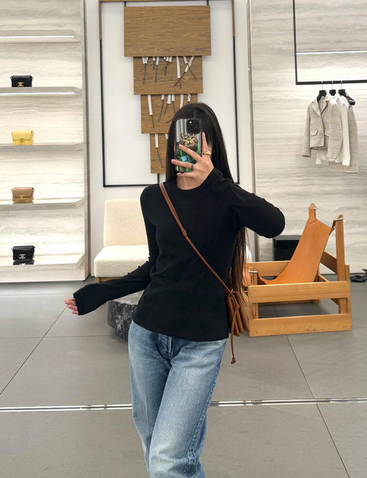 赛琳 最新款 基础弹力长袖打底衫(KX*MM) 商品图0