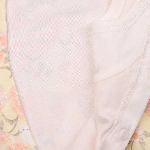 棉果果春季新品女童氨棉汗布纯棉爬衣偏襟连体衣M122720226101 商品图4