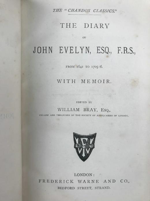 约19世纪后期 伊夫林日记 全真皮精装36开 商品图2