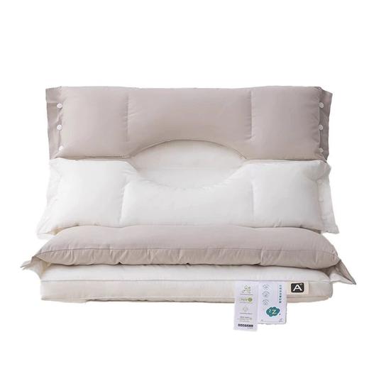 双层睡眠枕芯护耳护颈侧睡专用成人宿舍枕可拆卸可水洗三合一枕头 商品图4