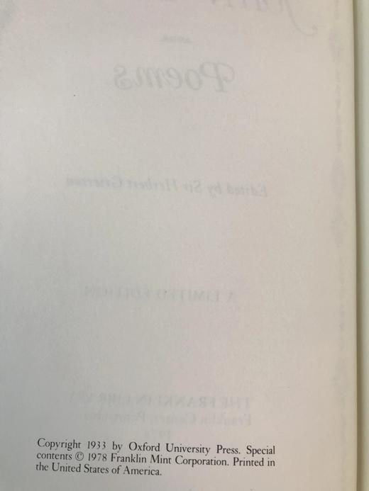 限量版！约翰・邓恩《约翰・邓恩诗集 富兰克林图书馆豪华皮装本 商品图3