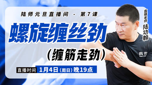 【1月4日】螺旋缠丝劲（缠筋走劲） 商品图0