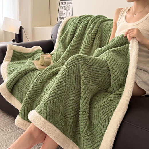 热卖！超软糯！恒源祥 2026新款 塔芙绒羊羔绒双层盖毯 超厚超柔软 7色可选（单盖毯 无枕套） 商品图9