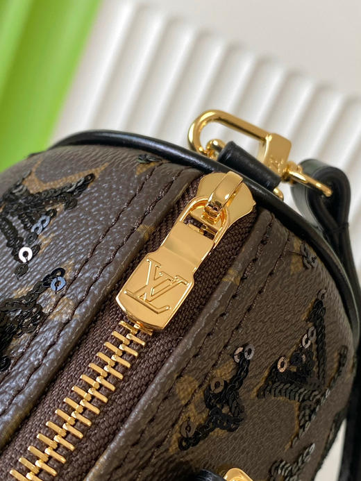 秋冬特惠💰850 原单LV M26314 尺寸：20.5×15×13cm SPEEDY 亮片枕头包 变码芯片 商品图4