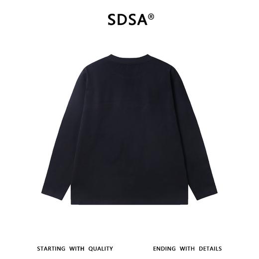 26WY15SDSA男士秋冬新款痞帅男装韩版装饰织带印花字母圆领长袖T恤百搭 商品图5