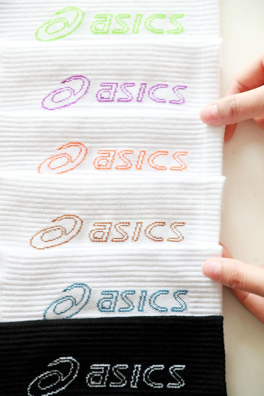 提花运动袜，出口日本。原包装软支撑户外字母透气中筒袜C122960 商品图3