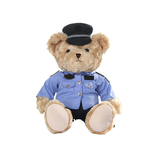 【坐姿蓝衬熊威威22cm】毛绒公仔玩具毛绒小熊玩偶布娃娃送礼礼品礼物 商品图2