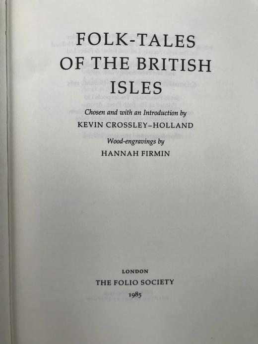 不列颠群岛民间故事集 配插图 弗里欧书社函装本 商品图3