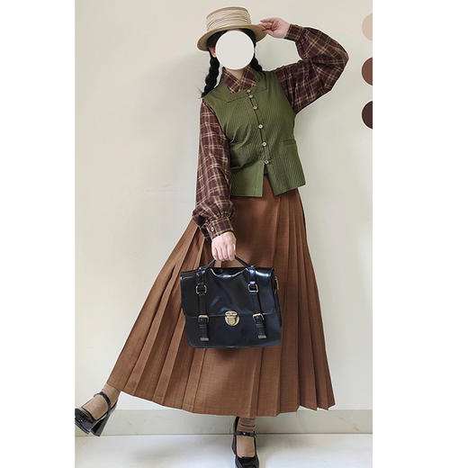 裁缝学苑AH107明制汉服比甲交领衫马面裙套装纸样女装上衣半裙三件套样板 商品图1