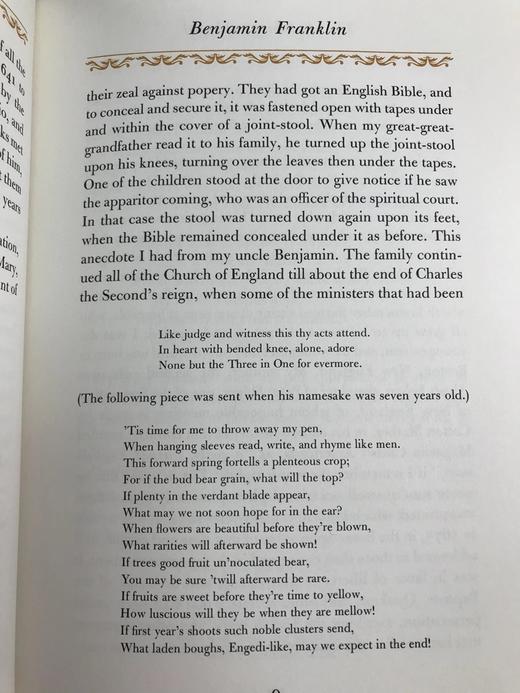 限量版！本杰明・富兰克林《本杰明・富兰克林自传》  配插图 富兰克林图书馆豪华皮装本 商品图13