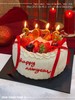 8英寸·多人聚会跨年特惠款·红焰新年2026·草莓奶油蛋糕 商品缩略图1