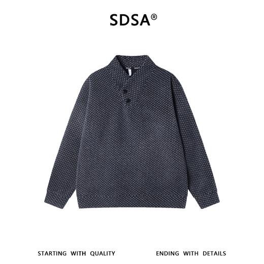 WY1565SDSA男士秋冬新款痞帅男装潮牌绒毛千鸟格纹保暖V领卫衣百搭时尚 商品图1