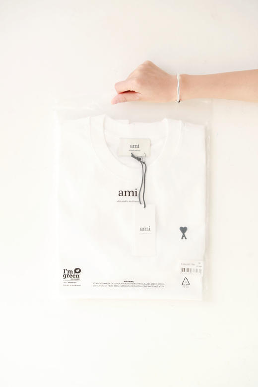 胸口小标tee，后颈字母刺绣。小黑标主题纯棉宽松复古半袖C122958 商品图10