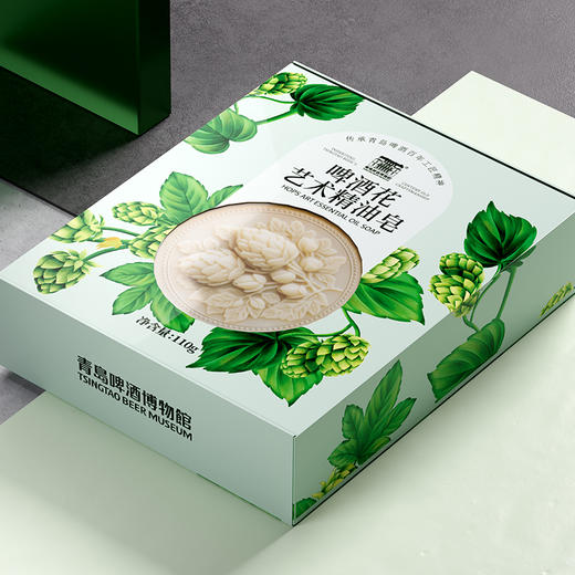 青岛啤酒博物馆啤酒花艺术精油皂110g 青岛啤酒官方文创 商品图3