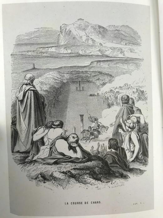 【法语】1861年 费奈隆《忒勒马科斯历险记》 配大量版画插图 真皮脊精装18开 商品图8