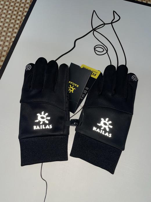 凯乐石反光标情侣款秋冬奥利绒防水骑行户外训练运动弹力保暖手套 商品图1