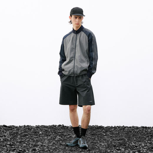 714street美式复古条纹撞色夹克2026春季凉感防晒情侣运动外套男 商品图2