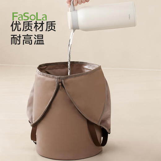 FaSoLa泡脚桶家用过膝加厚足浴桶加热保温养生神器宿舍洗脚桶通用 商品图7