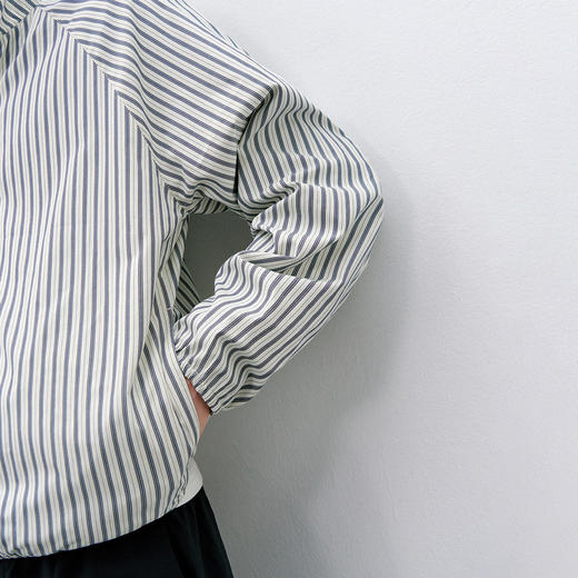 714street轻薄防水防晒半拉链两面穿外套男 2026春季条纹立领夹克 商品图3