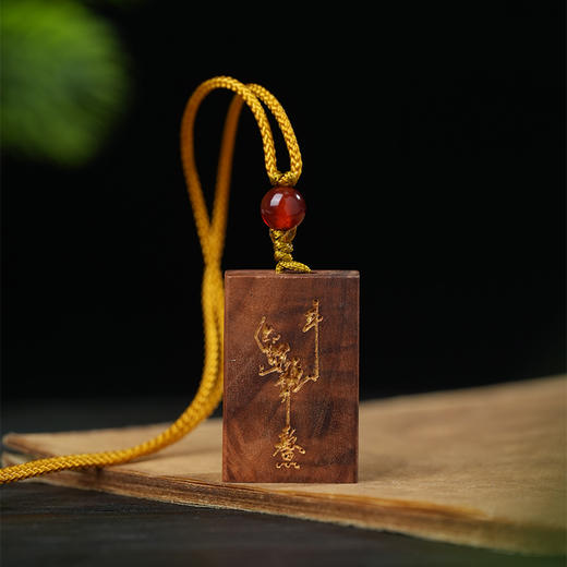 天然雷击木魁星踢斗文chang装饰吊坠日常佩戴 商品图3