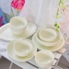 温仑山Velosan 鹅卵石系列渐变陶瓷餐具14件套装 奶油白&落樱粉餐具绝美上线；高颜值礼盒装；精选釉下彩工艺，微波炉、洗碗机、消毒机通用 商品缩略图14