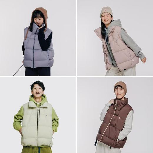 【品牌特惠】ACMEITEM爱棵米 户外立领羽绒马甲超轻防泼水防钻绒羽绒背心男女GAF3110909G 商品图2