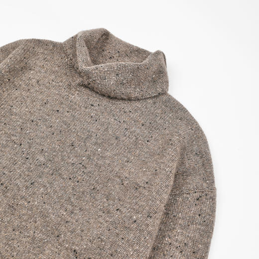 ROMI STUDIO“羊毛花纱”彩点高领套头简约老钱毛衣 RWDSST1830 商品图2