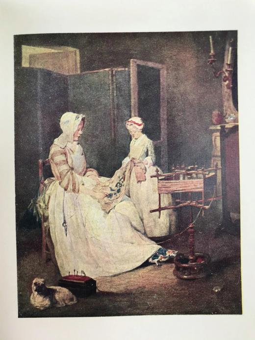 约20世纪早期 夏尔丹与弗拉戈纳尔传 16幅彩色插图 全真皮精装32开 商品图9