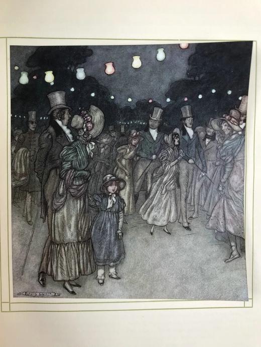 约20世纪早期 萨克雷《名利场》 刘易斯·鲍默20幅彩色手工贴图 漆布精装16开 商品图12