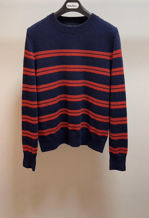 1229-1跨年极限特惠 渠道货 小禾女士新年系列 红色条纹 针织毛衣 商品图9