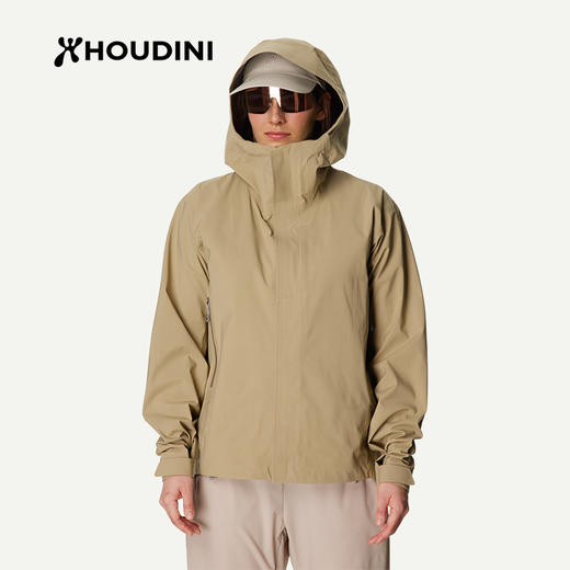 HOUDINI胡丁尼 Five toNine朝五晚九女户外春季防风防水单层冲锋衣810021 商品图2