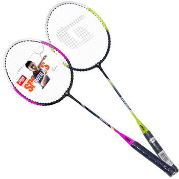 红双喜（DHS）DHS羽毛球拍对拍2支装实惠训练羽拍双拍1012(含手胶羽毛球) 商品图2