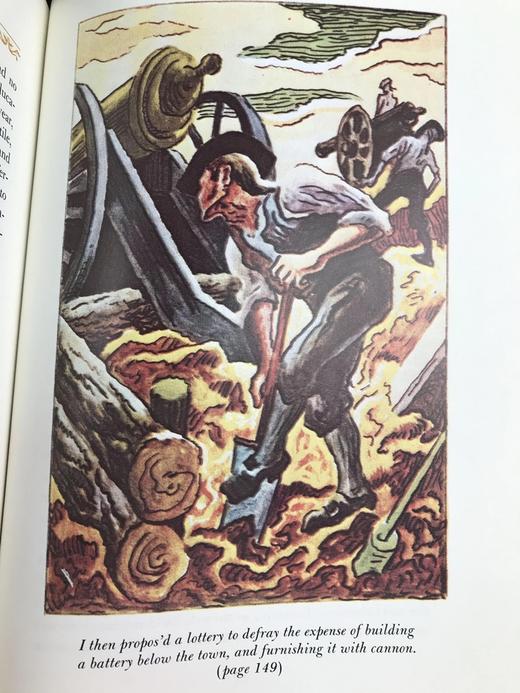 限量版！本杰明・富兰克林《本杰明・富兰克林自传》  配插图 富兰克林图书馆豪华皮装本 商品图7